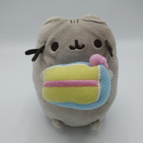 Pusheen Plush Gund Cat Kitty Stuffed Animal Birthday Cake 2017 Character - Picture 1 of 6